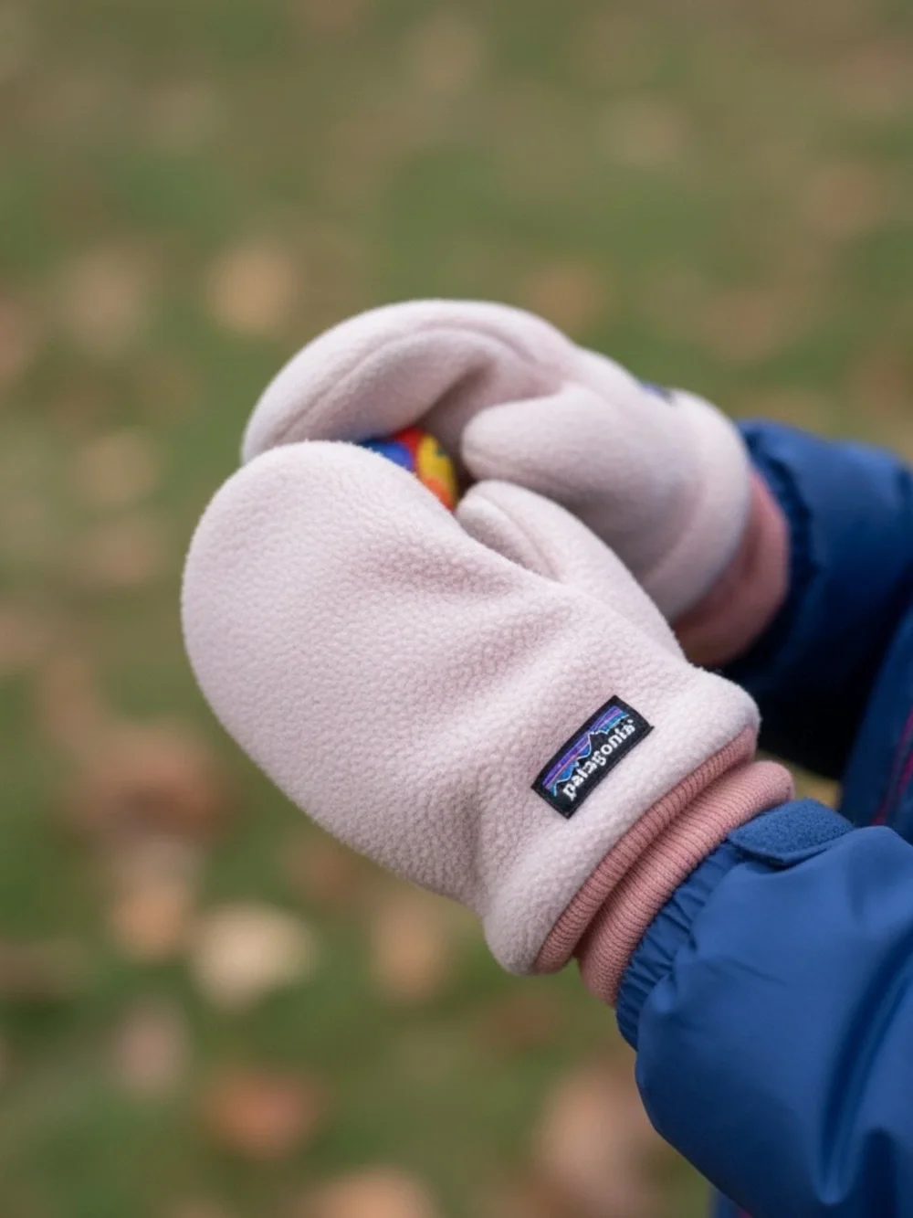 • Patagonia • Kids Light Pink Fleece Mittens Toddlers 2T-5T